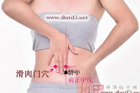 滑肉门穴的准确位置图